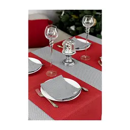Серветка на стіл Прованс Merry Christmas сіра 35x45 см (4823093448780) - мініатюра 7