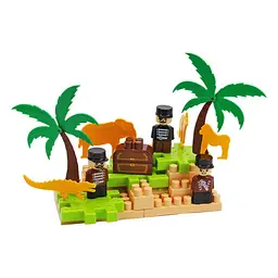 Дитячий розвиваючий конструктор ТехноК Pirate island 2642TXK 170 деталей - мініатюра 7
