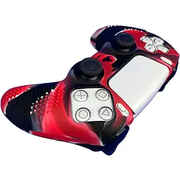 Чохол на геймпад Silicone Case для Sony DualSense Black/Red [125872] - мініатюра 3