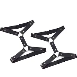 Гартери на ногу із натуральної шкіри Art of Sex - Kristina Leg Garters (2 шт.) - мініатюра 3