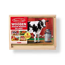 Набір з 4 пазлів Melissa&Doug Тварини на фермі (MD13793) - мініатюра 4