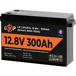 Акумулятор LogicPower LiFePO4 12V 12.8V/300Ah/3840Wh [30383] [125765]