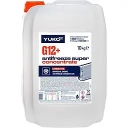 Концентрат антифризу Yuko Super G12+ червоний 9 л