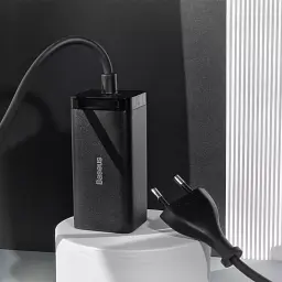 Блок швидкого заряджання 4 порти Baseus GaN3 Pro 65 W (2 Type-C + 2 USB) - мініатюра 4