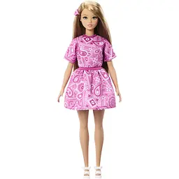 Лялька Barbie Модниця у рожевій сукні з візерунком пейслі (JJN62) - мініатюра 2