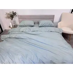 Підковдра Ecotton Aqua Grey сатин 180х215 см сіро-блакитна (24769) - мініатюра 6