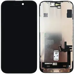 Дисплей Apple iPhone 15 із сенсором та рамкою, чорний