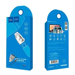 Adapter Hoco UA9 Type-C OTG Pearl Nickel - мініатюра 2