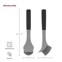 Щітка для миття посуду KitchenAid Sinkware 26 см сіра (KEG882OHOBA) - мініатюра 2