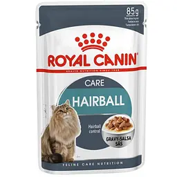 Вологий корм для виведення шерсті в котів Royal Canin Hairball Care Gravy шматочки в соусі 85 г