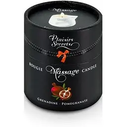 Масажна свічка Plaisirs Secrets Pomegranate (80 мл) - мініатюра 3