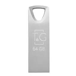 Флеш-накопичувач USB 64GB T&G 117 Metal Series Сріблястий (TG117SL-64G)