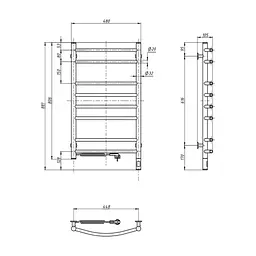 Сушарка для рушників Navin Камелія 480x800 (12-207133-4880) - мініатюра 4