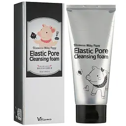 Пінка-маска для вмивання Elizavecca Milky Piggy Elastic Pore Cleansing Foam Деревне вугілля, 120 мл - мініатюра 2