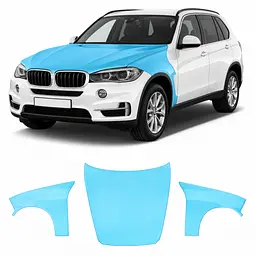 Антигравійна захисна бронеплівка за лекалами для BMW X5 F15 2013-2018 - капот і передні крила