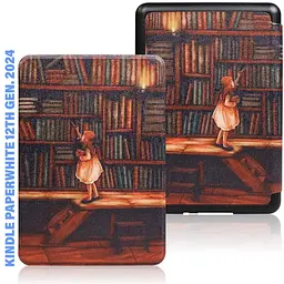 Чохол до електронної книги BeCover Smart Case Amazon Kindle Paperwhite 12th Gen. 2024 7"/Colorsoft (2024) Library Girl (712856) - мініатюра 2
