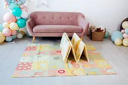 Дитячий двосторонній складний килимок Poppet Стікери та Казковий політ, 200x180x1 см (PP010-200) - мініатюра 8