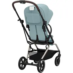 Коляска Cybex Eezy S Twist+ 2 TPE B Stormy Blue з бампером сіро-блакитна (524000111) - мініатюра 4