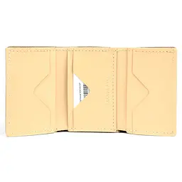 Портмоне шкіряне, глянець, біж GRANDE PELLE 10х7.5х1.5 см acs0032105 - мініатюра 2