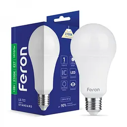 Лампа свiтлодiодна Feron LB-702 A60 230V 12 Вт E27 2700K (25977)