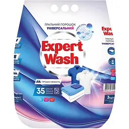 Порошок для прання універсальний Expert Wash Гірська свіжість 3 кг