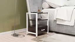 Тумба універсальна Ferrum-decor Вів'єн 1/1 50x41x40 білий ДСП Венге 16мм (FRD-106179) - мініатюра 7