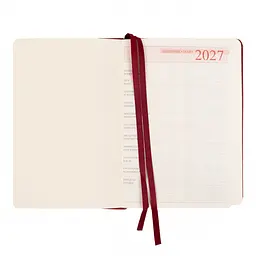 Щоденник діловий Leo Planner 2027 Persona А5 368 сторінок твердий бордовий (252748) - мініатюра 4