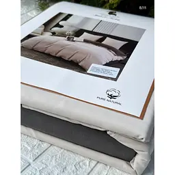 Постільна білизна L&M Home Textiles євро розмір з вареної бавовни не вимагає прасування бавовна 200х230 см Каппучино Туреччина