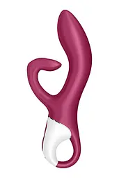 Вібратор-кролик із потрійним відростком Satisfyer Embrace me Berry, 2 мотори, діаметр 3,6 см - мініатюра 2