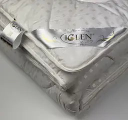 Ковдра демісезонна вовняна Iglen Тік євро 220х240 - мініатюра 2