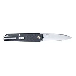 Ніж складаний туристичний SRM 408L-KB (8.2 см) 14C28N / G10 , карбон чорний - мініатюра 3