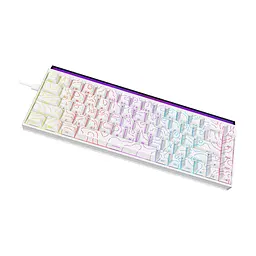 Клавіатура Ajazz NK68 Red Switch USB UA White (NK68-R-S-W) - мініатюра 4