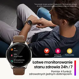 Смарт-годинник Amazfit GTR 4 Vintage Brown Leather - мініатюра 4