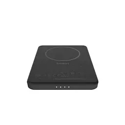 Портативний акумулятор із бездротовою зарядкою Power Bank Belkin Slim Magnetic 5000 Black - мініатюра 3