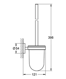 Туалетний йоржик у комплекті Grohe Essentials 40374GN1 Золотий - мініатюра 2