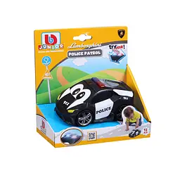 Автомодель Bb Junior Police Lamborghini Huracan зі світловими та звуковими ефектами чорна (16-81206) - мініатюра 2