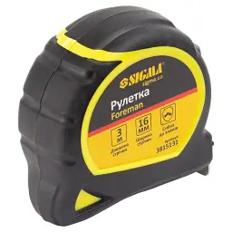 Рулетка Foreman 3м×16мм без ремінця SIGMA (3815131) - мініатюра 7