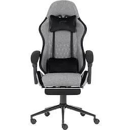 Геймерське крісло GT Racer X-2324 Fabric Gray/Black Suede