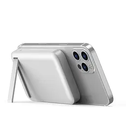 Зовнішній акумулятор Wiwu Snap Cube- Magnetic Wireless Charger Power Bank 10000mAh SC1000WHT (3C) White (6973218947020) - мініатюра 6