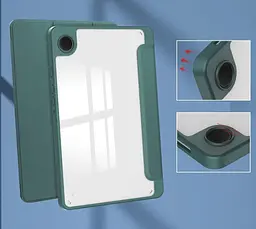 Чохол TPUCristal SlimTPU Spen holder Samsung Galaxy Tab A9 8.7 X110 X115 Темно-зелений - мініатюра 8