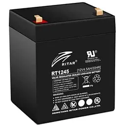 Батарея до ДБЖ Ritar AGM RT1245, 12V-4.5Ah, Black (RT1245B)