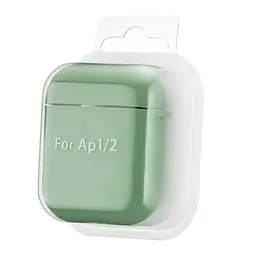 Чохол Silicone Case 2,5mm with microfiber for AirPods 1/2 Mint - мініатюра 2
