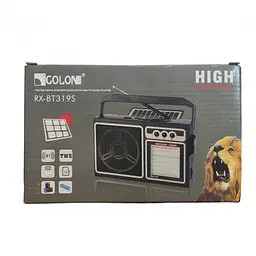 Радіоприймач із сонячною панеллю на акумуляторі чорний FM USB MicroSD Bluetooth Golon RX-BT319S - мініатюра 7