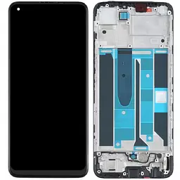 Дисплей Realme 8 4G /8 Pro чорний, TFT, без функції відбитка пальця, з рамкою