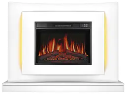 Електрокамін ArtiFlame Lucca AF23S білий з LED підсвічуванням