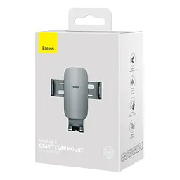 Автотримач Baseus Metal Age Gravity Car Mount Air Outlet Version темно-сірий SUJS000013 - мініатюра 2