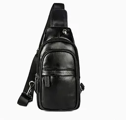 Сумка слінг чоловіча нагрудна крос-боді чорна Jeep 637 - мініатюра 2