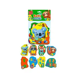 Пазли максі з грою Малюк Зможе «Тварини та Іграшки» Vladi Toys VT1722-23 Укр - мініатюра 2