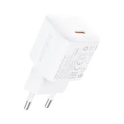 Зарядний пристрій Acefast A118 USB-C PD30 Вт GaN білий (6974316285366)