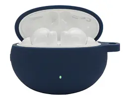 Чохол-накладка DK Silicone Candy Friendly з карабіном для Huawei FreeBuds 4i (dark blue) - мініатюра 2